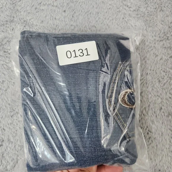 Rue21 Jeans Juniors 0 Short Blue Slim Fit Dark Wash Embroidered Pockets Stretch - Picture 13 of 13